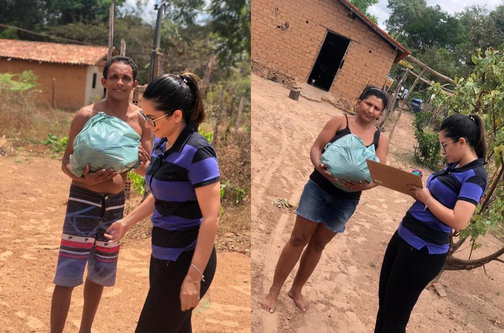 São Pedro do PI | Assistência Social entrega cestas básicas a famílias carentes da zona rural do município 