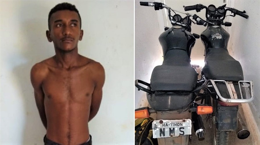 Força Tática prende homem acusado de vários furtos em Regeneração; duas motocicletas foram recuperadas