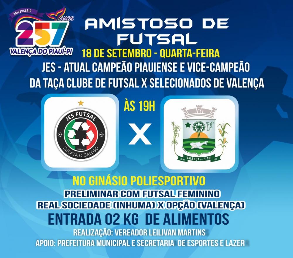 Amistoso de Futsal em Valença do Piauí