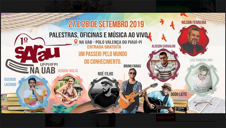 Pólo da UAB em Valença do Piauí realizará Sarau
