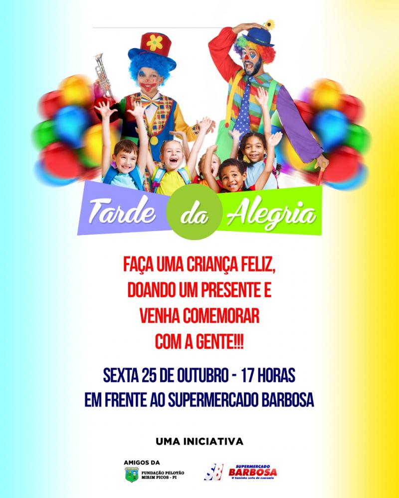 Pelotão Mirim de Picos recebe festa denominada “Tarde da Alegria”, dia 25 de Outubro