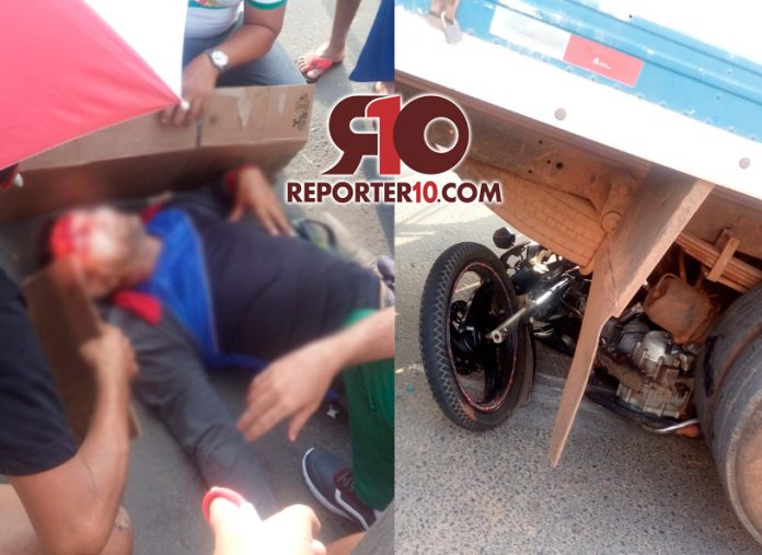 Homem fica gravemente ferido em acidente de trânsito em Piripiri