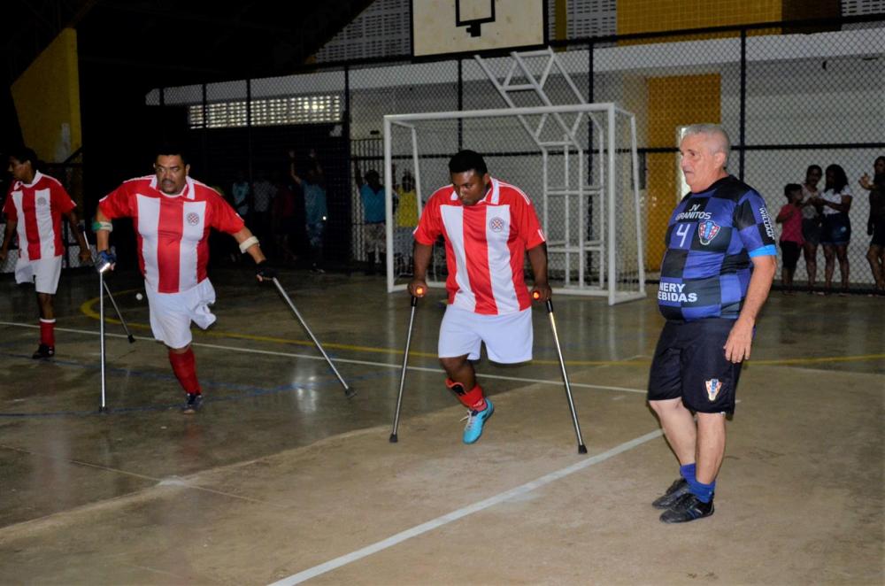 Prefeitura de Hugo Napoleão e OAB de Água Branca realizam partida de futsal de amputados; veja imagens