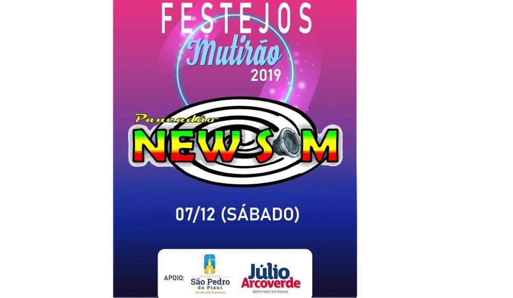 Festejo do Mutirão | Pancadão New Som agitará noite de sábado em São Pedro do PI